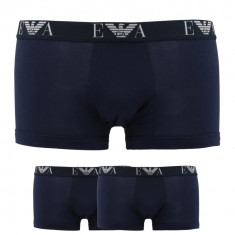 Boxeri - set 2 bucati Emporio Armani, Normal Fit, culoare Bleumarin, marime XL EU foto