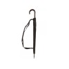 Umbrela Neagra tip Baston cu suport umar, deschidere automata &empty; 110cm