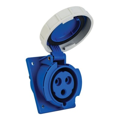 Priza monofazica incastrabila 3 poli 2P+E 32A 230V AC 50 60Hz IP67 foto