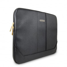 Husa Pouch Guess Saffiano Collection, pentru Apple MacBook 13&amp;quot;-13.3&amp;quot;, Negru foto