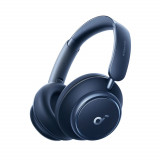 Casti on-ear bluetooth 5.3, noise cancelling, usb-c, anker space q45, blue