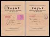 1944 Romania - 2 reviste Iasul, banderole cu marci Cercul Iesenilor seria a 3-a