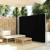 Cumpara ieftin Copertină laterală pentru terasă/curte, negru, 160x300 cm