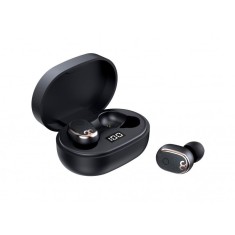 Casti Smart Techstar&reg; TWS S17, Wireless, Bluetooth V5.0, HD Audio, Touch, iOS, Android, Type-C, Negru