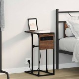 Cumpara ieftin Noptieră Stejar brun 41.5 x 26 x 60.5 cm Lemn compozit