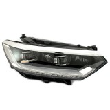 Far VW Passat (B8), 08.2014- model Highline, partea Stanga, electric, cu lumini pentru curbe, LED, Valeo