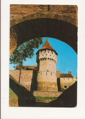 RF40 -Carte Postala- Sibiu, Turnul Dulgherilor , circulata foto