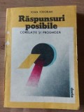 Raspunsuri posibile Corelatie si prognoza- Ioan Todoran