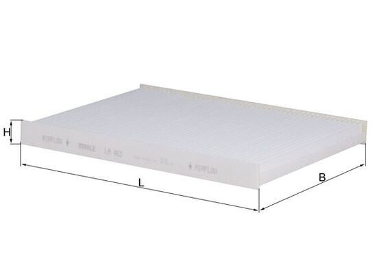 MAHLE LA 463 Filtru, aer habitaclu