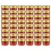VidaXL Borcane din sticlă pentru gem, capace aurii, 48 buc, 110 ml