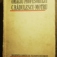 Omagiu profesorului C. Radulescu-Motru