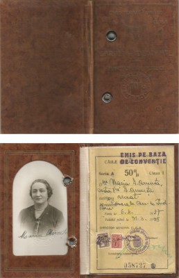 Romania, Carnet de identitate CFR, Bucuresti, 1937 foto
