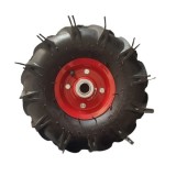 Cumpara ieftin Roata roaba - TT - ax 20mm - rulment - crampoane - 3.50-4 4PR
