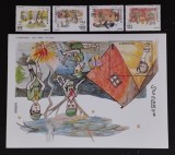 SOMALIA-CERCETASI-FETE-Serie 4 Val.+ 1 Colita-MNH**SOM 124