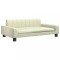 Pat de caini, crem, 90x53x30 cm, piele ecologica