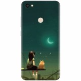 Husa silicon pentru Xiaomi Redmi Note 5A, Cat And Girl