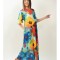 ROCHIE LUNGA CU BUZUNARE MANECA SCURTA TIP CLOPOT SPLENDIDOZZO TALIE UNICA Multicolora