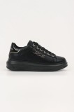 Karl Lagerfeld sneakers din piele KAPRI culoarea negru, KL62518