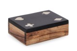 Cumpara ieftin Set carti joc in cutie lemn Fortune 11,3x8,3x3,8h