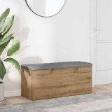 vidaXL Bancă de depozitare Stejar artizanal 102x42x45cm lemn prelucrat