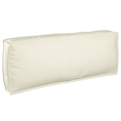 vidaXL Pernă pentru spătar din paleți cu pernă Crem 120 x 40 x 12 cm 42001540 foto