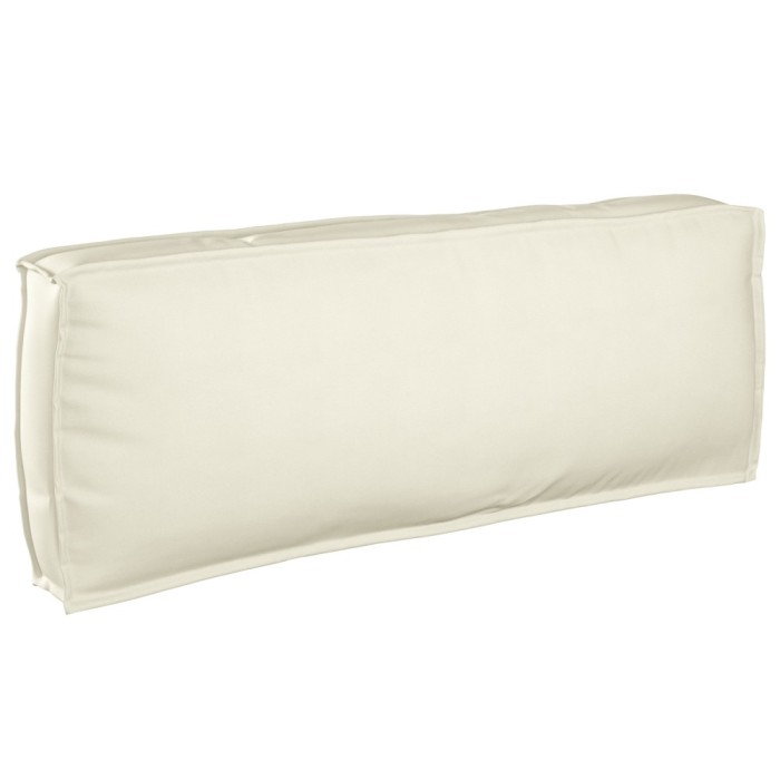 vidaXL Pernă pentru spătar din paleți cu pernă Crem 120 x 40 x 12 cm 42001540