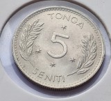 522. Moneda Tonga 5 seniti 1967 (Salote Tupou III )
