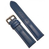 Curea Ceas &bdquo;Oceanic Blue&rdquo; &ndash; Piele Naturală de Vițel (18mm - 24mm)