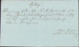 HST A304 Chitanță olografă 1834 limba germană