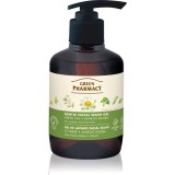 Green Pharmacy Green Tea Face Wash gel de curățare bl&acirc;nd pentru ten gras și mixt 270 ml