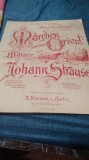 PARTITURA VECHE IMPERIUL TARIST-VALSUL POVESTI DIN ORIENT DE STRAUSS 1892