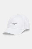 Armani Exchange șapcă de baseball din bumbac culoarea alb, XM001694 AF15502