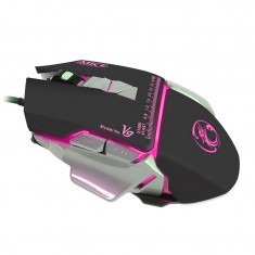 Mouse Gaming iMice V9 Iluminare Laser 4 Culori, 7 Butoane, Acceleratie 30G 125hz