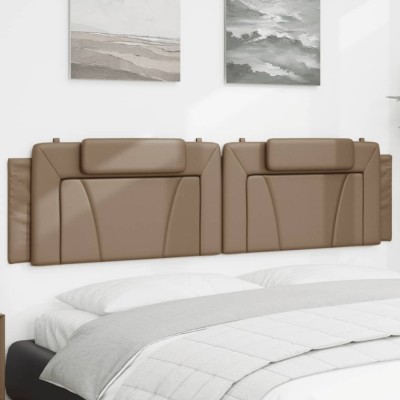 vidaXL Pernă pentru tăblie pat, cappuccino, 200 cm, piele artificială 374818 foto