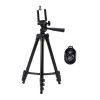 Trepied Telefon Aluminiu 106cm Rotire 360&deg; Negru + Suport Mobil &amp; Telecomanda &amp; Geanta Transport