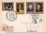 bnk fil Polonia 1973 - Plic ocazional Expofil Poznan 1973 - circulat spre Romania