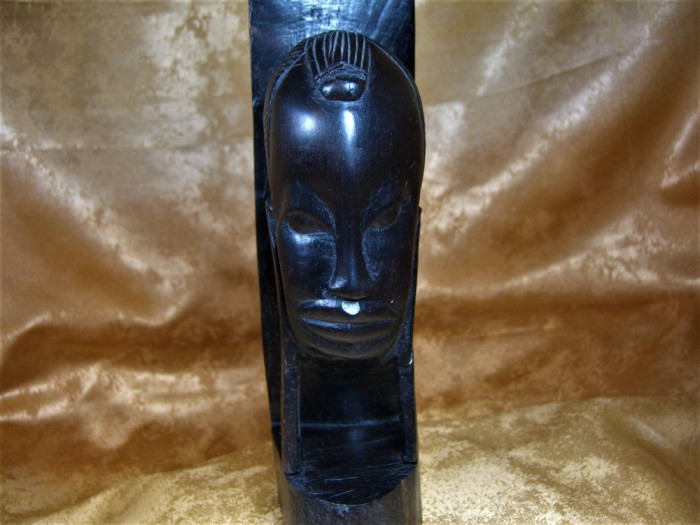 Sculptura abanos Africa, colectie, cadou, vintage