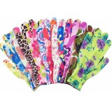 Manusi de Gradinarit, din Nailon, Marime Universala 20 cm, Model Inflorat, Antiderapante, Multicolor