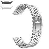 Curea metalica compatibila Samsung Galaxy Watch9 44mm/40mm, Samsung Galaxy Watch 8 44mm/40mm, Bright-Silver