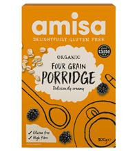 Porridge din 4 Cereale Fara Gluten Bio Amisa 300gr Cod: 5032722314368 foto