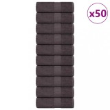 VidaXL Prosoape pentru oaspeți 50 buc Antracit 360 g/m&sup2; 100% bumbac