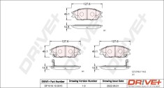 Dr!ve+ DP1010.10.0015 set placute frana,frana disc