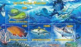 Mali 2023: Timbre Fauna Marina - Set Complet Colite + Bloc (4 Imagini) - Colectie