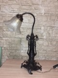 Vand lampa art nouveau din antimoniu patinat H aprox 60 cm