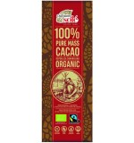 Ciocolata Neagra 100% Cacao Bio și Fairtrade 25 grame Chocolates Sole