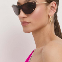 Alexander McQueen ochelari de soare AM0413S femei, culoarea auriu