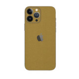 Cumpara ieftin Set Doua Folii Skin Acoperire 360 Compatibile cu Apple iPhone 13 Pro Wrap Skin Gold Metalic Matt, Auriu, Oem