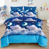 Cumpara ieftin Lenjerie de Pat Bumbac Finet, 1 Persoana , 4 Piese- KX8007