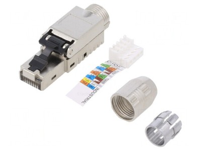 Mufă RJ45 Cat 6a Ecranată 8P8C foto