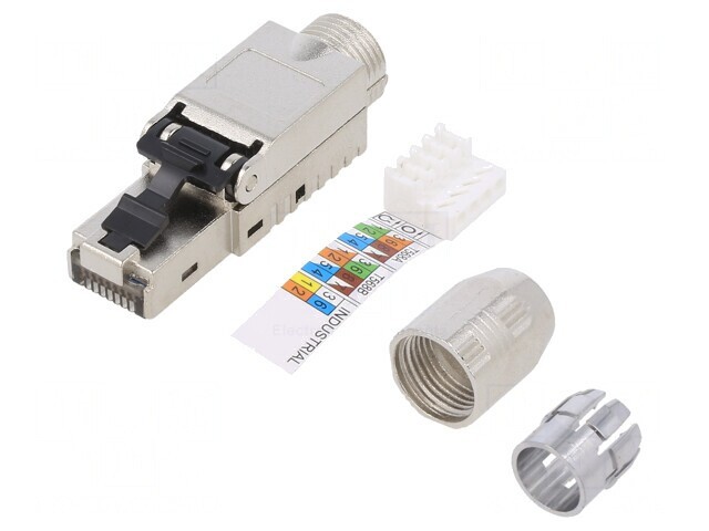 Mufă RJ45 Cat 6a Ecranată 8P8C